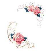 Guanhe Toilet Seat Lid Stickers, Self-Adhesive Bathroom Wall Sticker Floral Birds Butterfly Toilet Seat Decals DIY Removable Waterproof Toilet Sticker for Bathroom